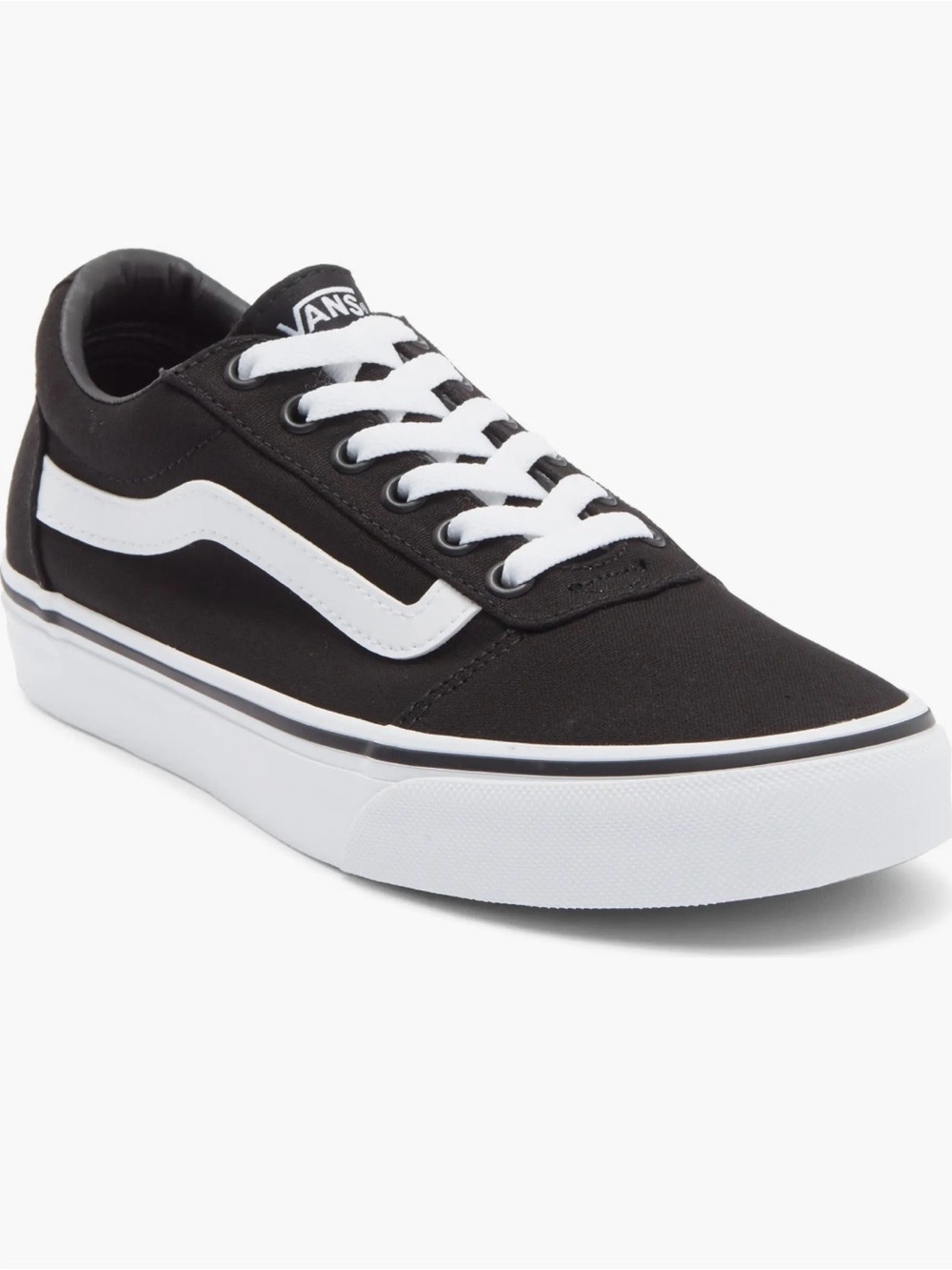 Vans Black and White Old Skool Low-Top Sneakers